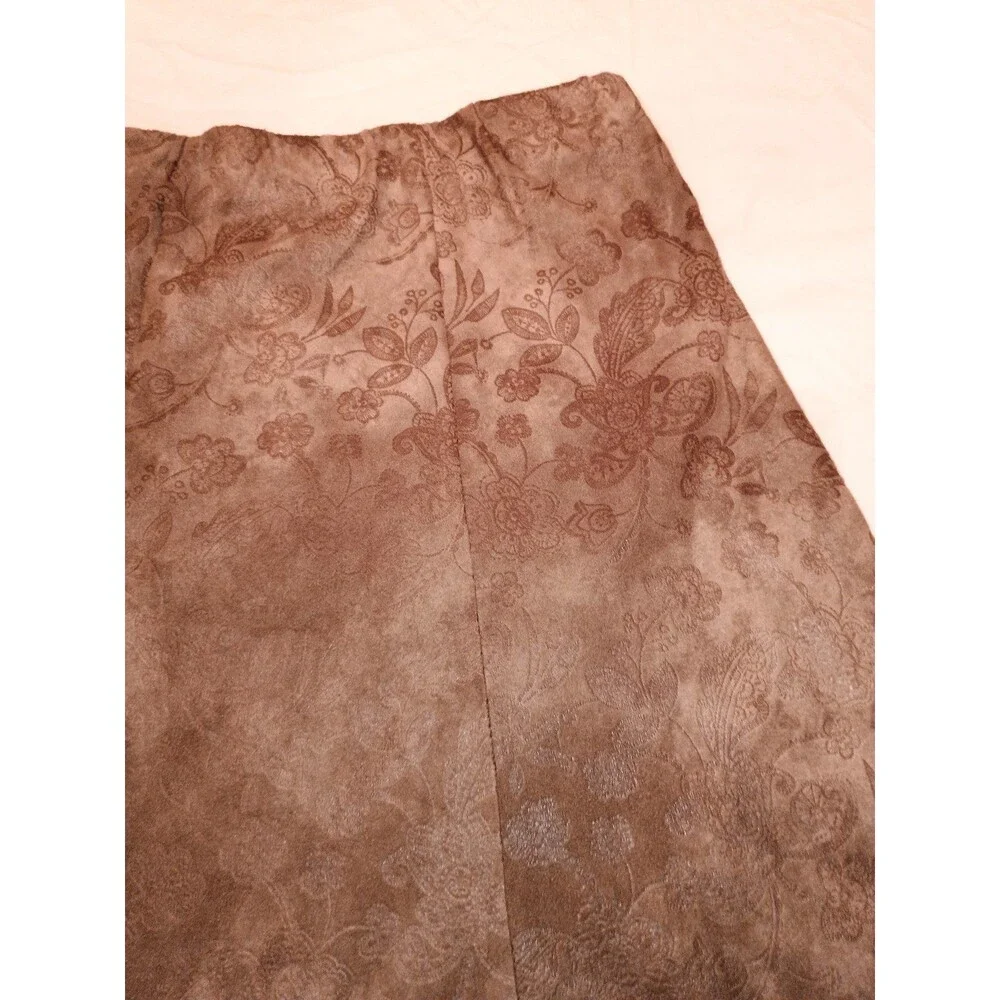 Christopher & Banks Size 4 brown floral skirt A line measurements in pics